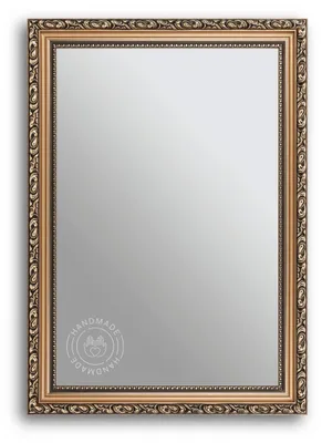 Produktbild von CLAMARO 'OSLO' Antik Wandspiegel mit Rahmen | Bronze | Shabby Chic Vintage Barock Spiegel mit Holzrahmen | Barockspiegel inkl. Metall Aufhänger und Montagematerial, Größe:30x95