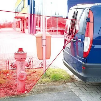 Produktbild von Flexible Weitwinkel Fresnellinse 254x203mm selbsthaftend für erweiterte Rücksicht an Kfz-Heckscheiben