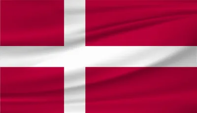 Produktbild von Flagge Dänemark mit Ösen - reißfest - 90 x 150 cm