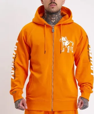 Obrázek produktu pro Pánská mikina Amstaff Logo 2.0 Ziphoodie Orange - 3XL