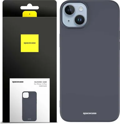 Immagine prodotto di Custodia in silicone SPACECASE Custodia in silicone per iPhone 14 Plus Nero