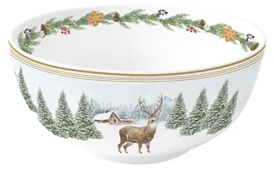 Produktbild von Müslischale WHITE FOREST Winterwald D. 15cm aus Porzellan Easy Life