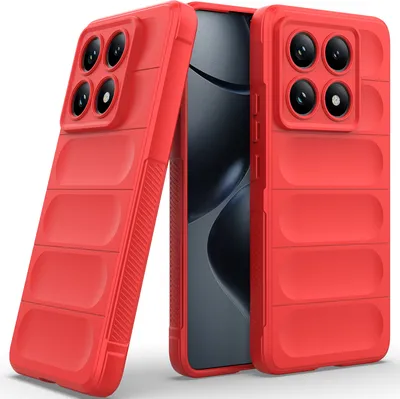 Obrázek produktu pro Pouzdro pro Xiaomi 14T Pro Měkké TPU Silikonové Nárazuvzdorné Ochranné Pouzdro červené