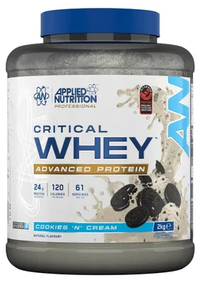 Imagen del producto de Applied Nutrition Critical Whey – 2000 g, sabor Cookies 'n' Cream