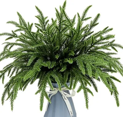 Produktbild von Weihnachtszweige – Künstliche Tannenzweige – 35 cm – 24 Stück – Grüne Zweige – DIY-Weihnachtsdekoration aus Tannenzweigen – Heimdekoration – Grün