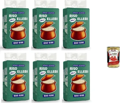 Produktbild von 6x ElleBi' Riso Ribe Ribe-Reis 1kg + Italian Gourmet polpa 400g