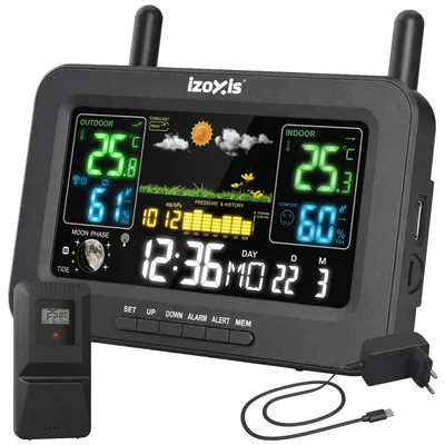 Obrázek produktu pro Izoxis 27746 Bezdrátová meteorologická stanice s barevným displejem