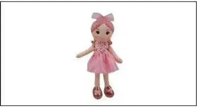 Produktbild von Puppe Julia, weiche Kuschelpuppe aus sicheren Stoffmaterialien für die Kleinsten, 35 cm