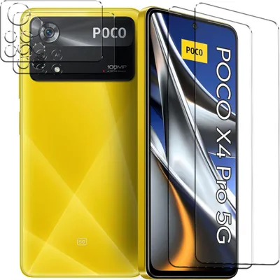 Image de Verre blindé pour Xiaomi Poco X4 Pro 5G film de protection 2x caméra verre de protection film 2x film blindé