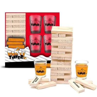 Image de Tour de fête avec verres jeu fête de maison fête