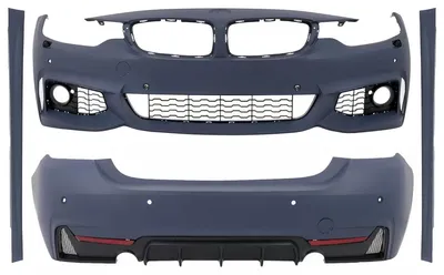 Imagen del producto de Kit de carrocería para BMW Serie 4 Gran Coupé F36 (2013–2019), diseño M-Sport, que incluye parachoques delantero y trasero, y faldones laterales.
