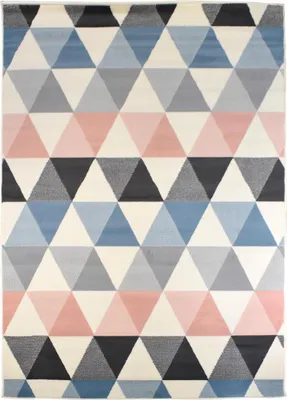 Image de LYN49 PASTELIANGLE tapis de chambre tissé