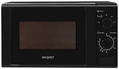 Mikrowelle 20 l 700 W 5 Stufen schwarz Drehteller 25,5 cm