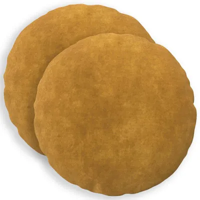 Obrázek produktu pro Dva povlaky na polštáře, materiál: HEERLEN, barva: žlutá, průměr: 50 cm