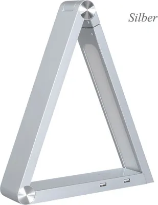 Obrázok produktu pre LED stolná lampa strieborná Úsporná spotreba, 6 W. Stmievateľná a farebne nastaviteľná! A+