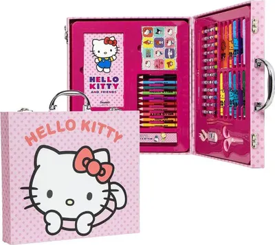 Image de Trousse à crayons Hello Kitty à colorier