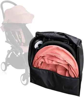 Productafbeelding van Opbergtas voor kinderwagen - Zwart - Universele Kinderwagenaccessoires