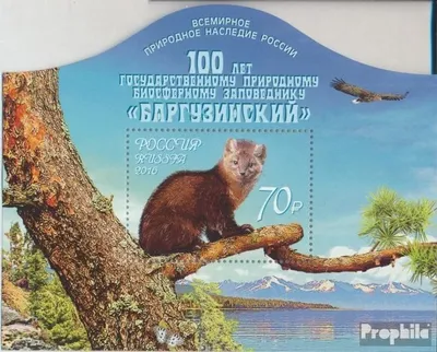 Produktbild von Briefmarken Russland 2016 Mi Block237I (kompl.Ausg.) postfrisch Naturschutzgebiet Bargusin