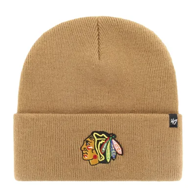 Produktbild von 47 Brand Wintermütze - HAYMAKER Chicago Blackhawks camel, OSFA