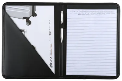 Immagine prodotto di Alassio® 30099 Schreibmappe SAVONA - A4, Lederimitat, schwarz