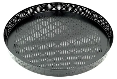 Backform 28 cm, perforiert, Antihaft, mit Hebeboden