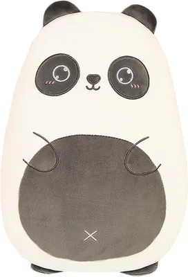Image de Coussin peluche panda, très doux, 45 cm, idéal pour les chambres d'enfants
