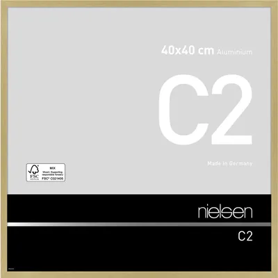 Produktbild von nielsen Aluminium Bilderrahmen C2, 40x40 cm, Struktur Gold Matt