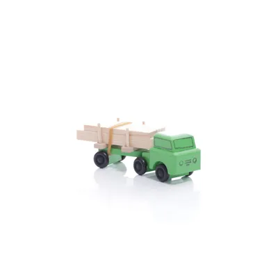 Produktbild von Holzspielzeug Lastenauto Langholz HxBxT 3,5x7,5x3cm NEU