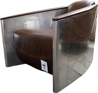 Immagine prodotto di Sessel Clubsessel Aviator Leder Ledersessel Vintage Sessel Möbel Flugzeug