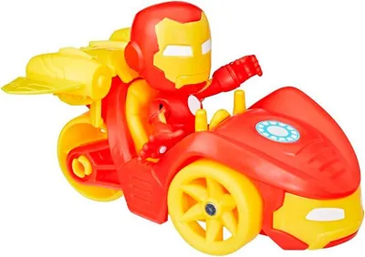 Obrázok produktu pre Marvel Spidey and His Amazing Friends Iron Racer, vozidlo, 3 rok / roky, Plast, Červená, Žltá
