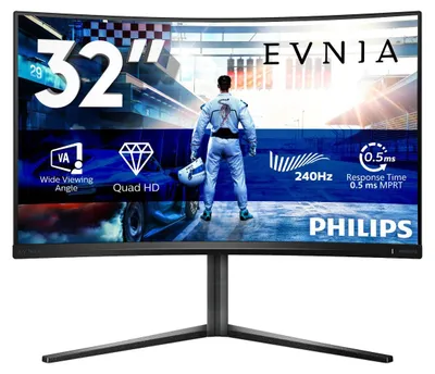 Obrázok produktu pre Philips Evnia 5000 32M2C5500W/00, 80 cm (31.5"), 2560 x 1440 px, Quad HD, LCD, 1 ms, Čierna