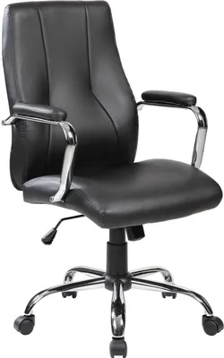 Produktbild von Bürostuhl Dfarin, Chefsessel mit Armlehnen, Ergonomischer Bürostuhl, 64x58h101/111 cm, Schwarz