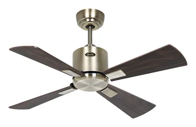 Obrázok produktu pre Energeticky úsporný stropný ventilátor s diaľkovým ovládaním Eco Neo III WiFi 92 cm mosadzné lopatky zo starožitného orechového / čerešňového dreva