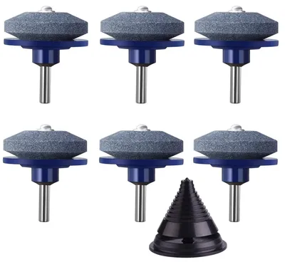 Image de Omgoods - Jeu de 6 lames de rechange universelles pour tondeuse à gazon, avec équilibreur
