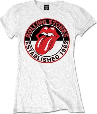 Obrázek produktu pro The Rolling Stones - Tričko pro ženy "Established 1962" RO2338 (M) (Weiß)