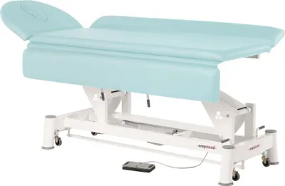 Obrázek produktu pro Terapeutický stůl, vyšetřovací stůl s otvorem pro obličej, elektrický, různé barvy + stolička, barva:56 sanitaire