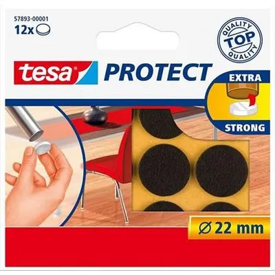 Obrázok produktu pre Ochranné podložky, proti poškriabaniu, 22 mm, TESA "Protect", hnedá