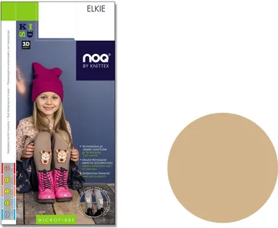 Produktbild von Mädchenstrumpfhose mit Teddybär Latte 104-110