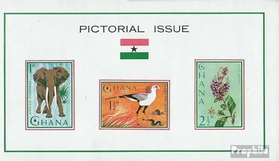 Produktbild von Briefmarken Ghana 1964 Mi Block14 (kompl.Ausg.) postfrisch Fauna und Flora