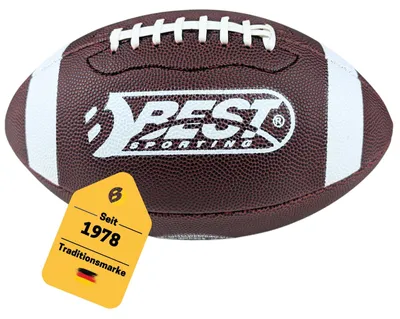Produktbild von Best Sporting American Football Größe 9 - Robuster Football für Erwachsene & Jugendliche ab 14 Jahren - Offizieller Spielball für Training & Freizeit - Football mit Original-Design