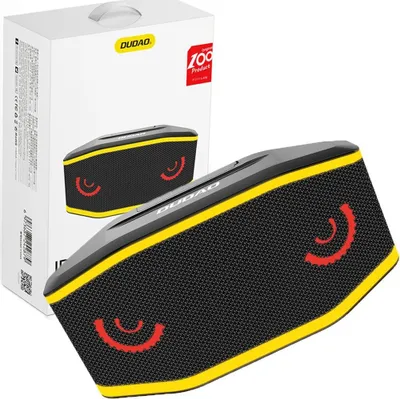 Zdjęcie produktu dla Dudao Wodoodporny Ip7 Głośnik Bezprzewodowy Bluetooth 5.0 Rgb 5W 1200Mah Czarny (Y10Xs-Black)