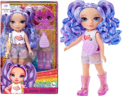 Immagine prodotto di Rainbow High Littles - 15cm Doll + Pet - Purple - Ages 4+