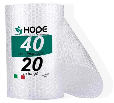 Immagine prodotto di Film a bolle - 40 cm x 20 m - Trasparente