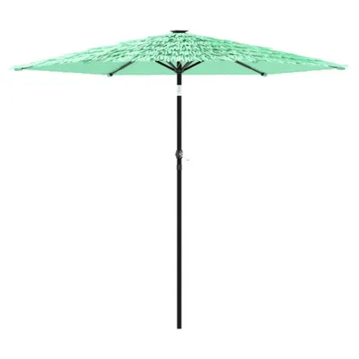 Zdjęcie produktu dla vidaXL Parasol ze stalowym drążkiem zielony 268x268x226 cm
