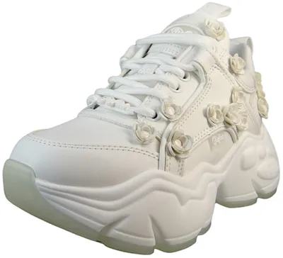 Produktbild von Buffalo Damen Low Sneaker Binary Rose Low Top Hochzeit 1636162 Weiß