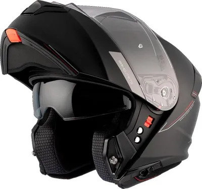 Zdjęcie produktu dla Kask MT Helmets z podnoszoną szybką, model Genesis SV System, rozmiar: S, matowa czerń, ECE 22.06