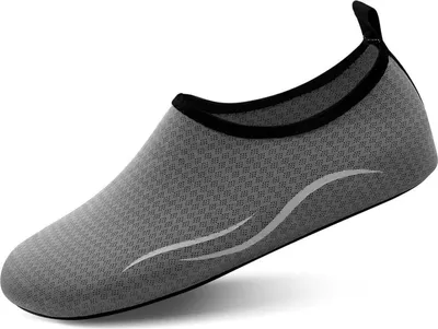 Produktbild von Wasserschuhe Badeschuhe Aquaschuhe für Damen und Herren, schnelltrocknend, rutschfest, Grau, Gr. 40/41