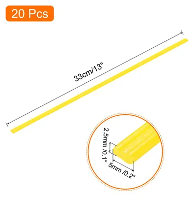 Produktbild von 20 Stš¹ck 330mm Kunststoff Schwei?st?be PE Schwei? Draht Kunststoff Schwei?en Schwei? Streifen fš¹r Plastik Schwei?ger?t Schwei?reparatur Gelb
