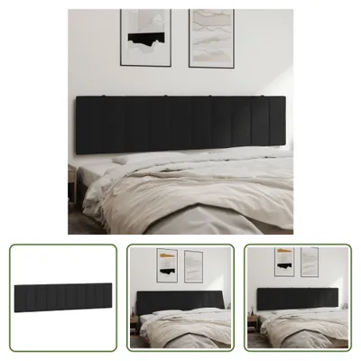 Produktbild von The Living Store Kopfteil-Kissen Schwarz 200 cm Samt
