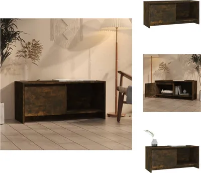 Produktbild von vidaXL TV-Schrank Räuchereiche 90x35x40 cm Holzwerkstoff -  TV-Möbel
